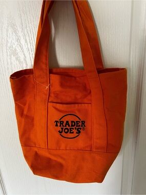 Trader Joe's mini Halloween edition Orange Canvas Tote Bag